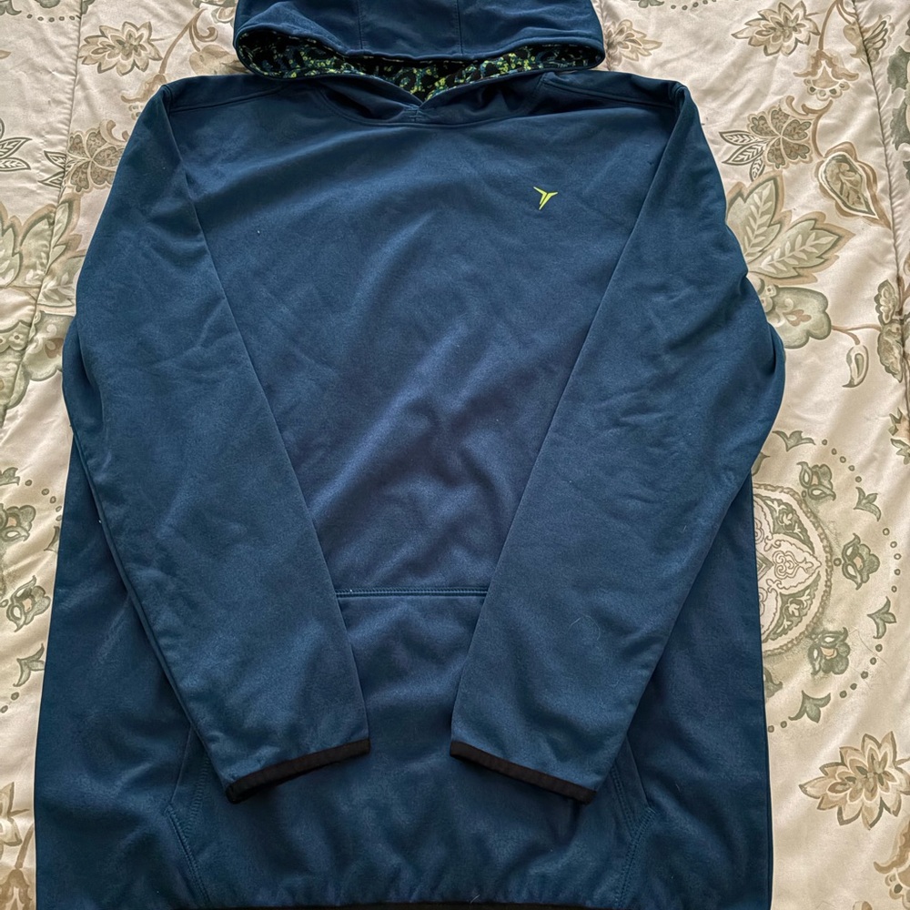 Old Navy Active Blue and Neon Green Hoodie